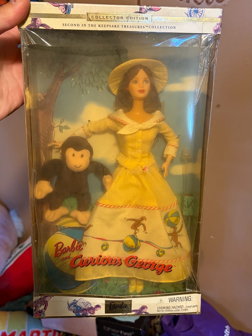 Barbie Collector Edition with Bright Yellow Packaging and Red Accents